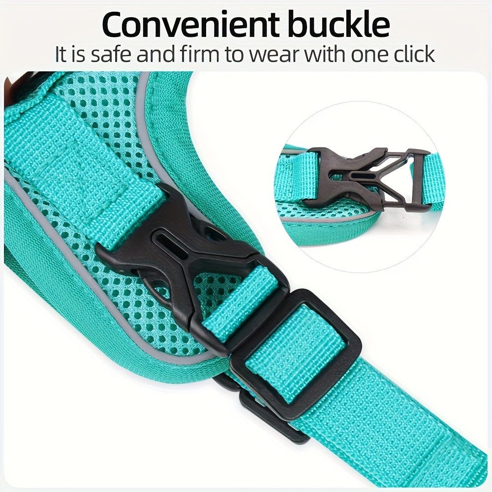 Breathable Reflective Dog Harness and Leash for Small Dogs