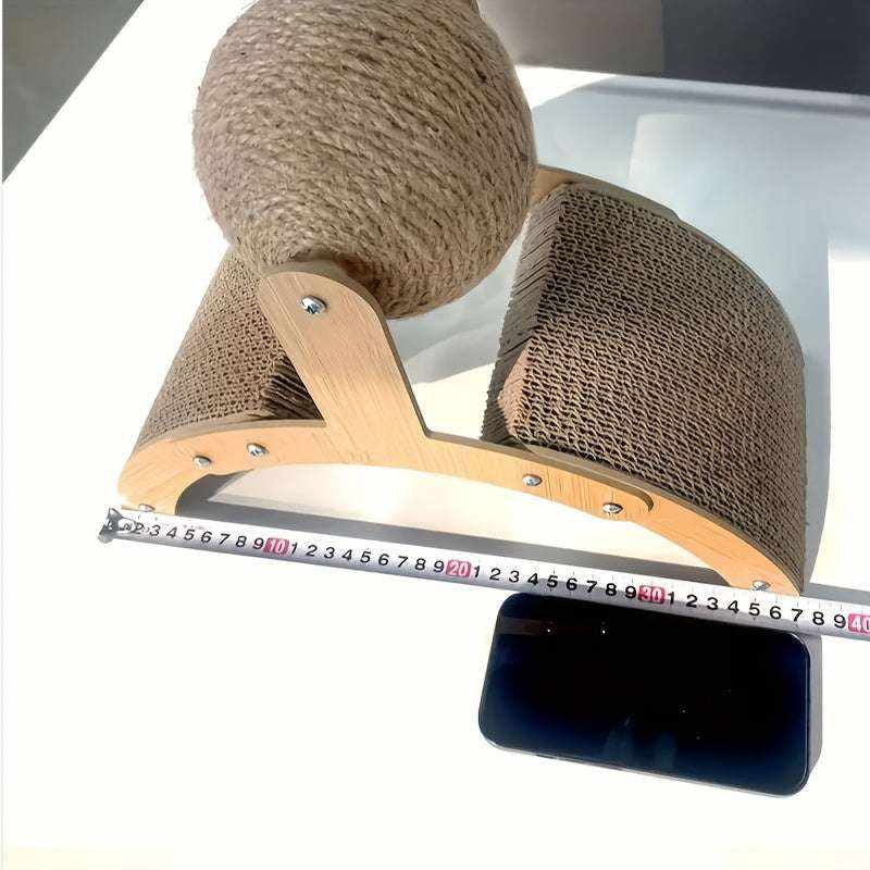 [Wear-resistant Cat Toy] Wear-resistant Cat Scratching Ball Toy | Vertical Cat Toy Cat Scratch Board Corrugated Paper Grinding Claw Board for Self relaxation
