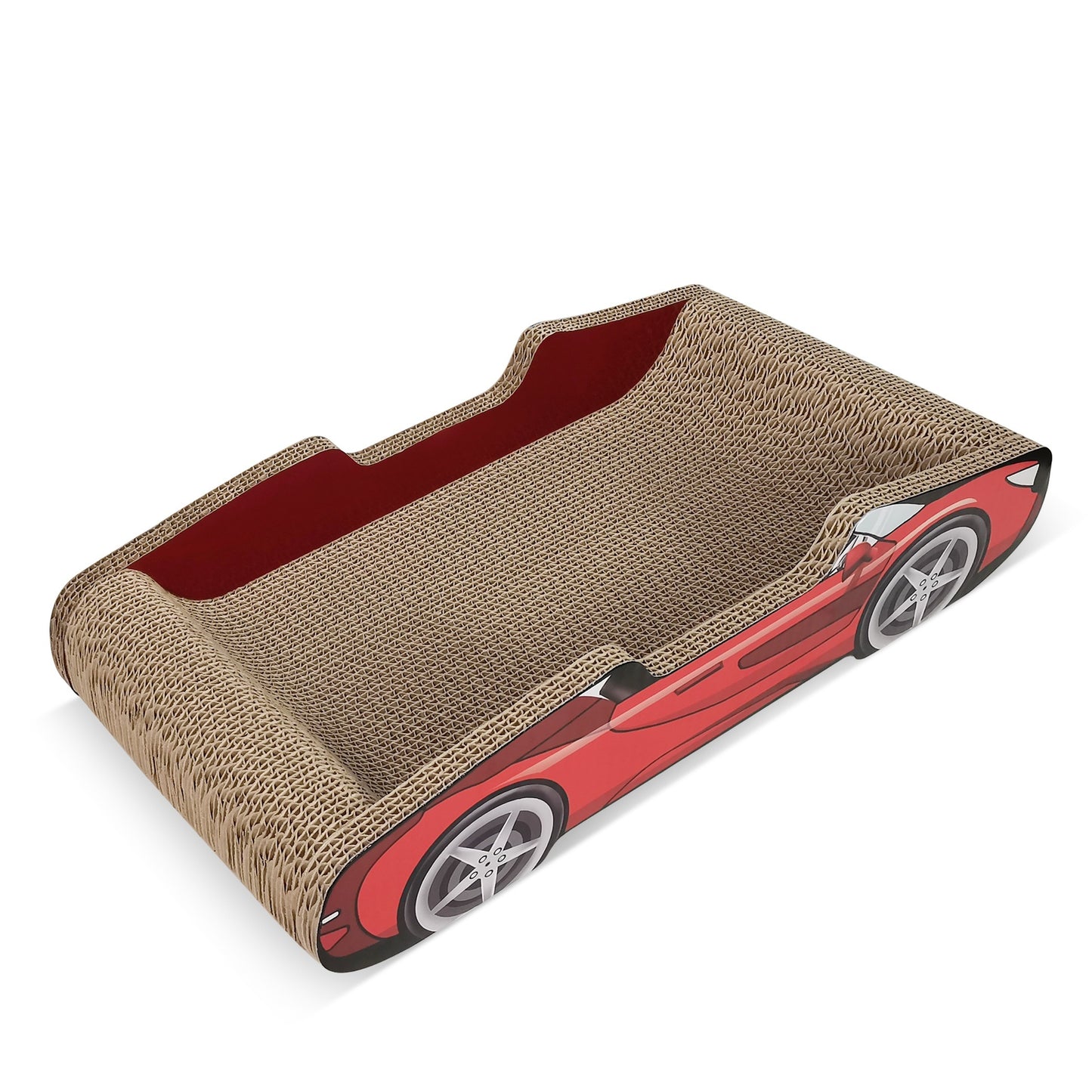 Durable Cardboard Sports Car Cat Scratcher Lounge For Homes