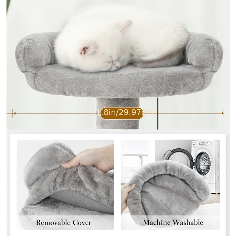 Multi-Level Cat Tree Tower with Cozy Condos and Scratching Posts