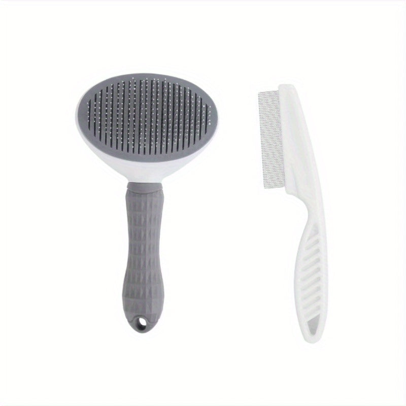 Pet Hair Remover Comb Set For Cats And Dogs Double Pack