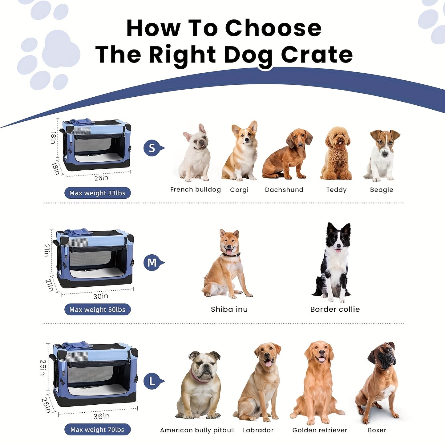 Nomipaw Soft Collapsible Dog Crate for Indoor Outdoor Durable Mesh