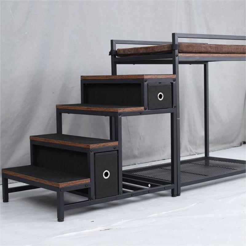 Contemporary Metal Pet Bed Frame With Lockable Storage