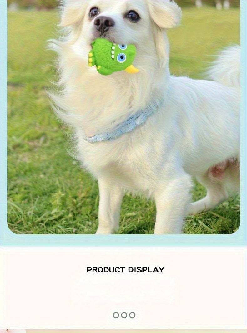 Fun Squeaky Monster Dog Toy Latex Cartoon Design Small Breeds