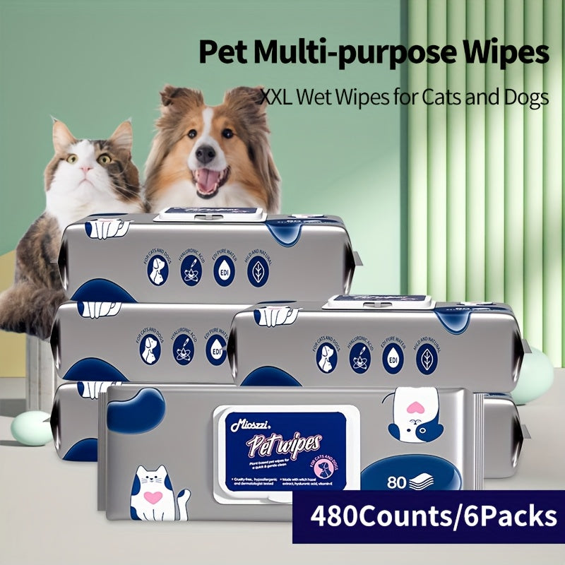 Extra Large Pet Wipes for Dogs and Cats Cleaning Solution