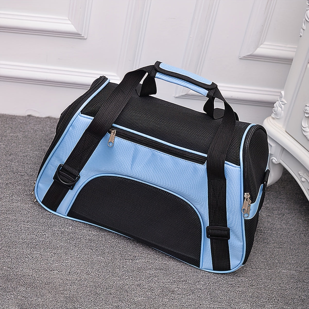 Portable Foldable Mesh Pet Carrier Backpack for Dogs and Cats