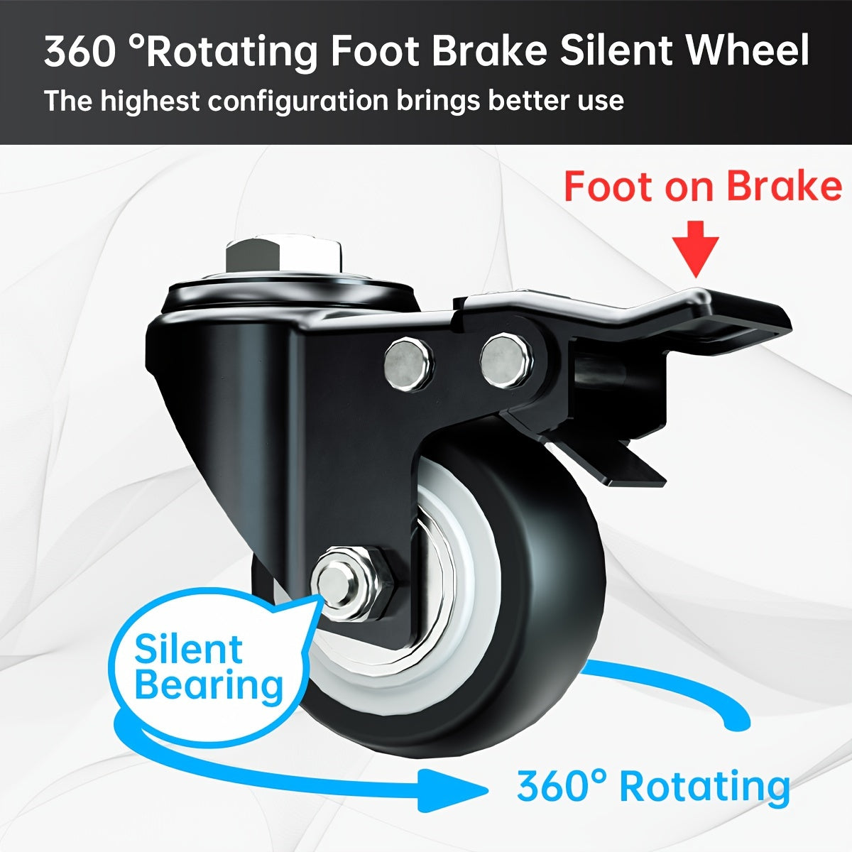 SNUOWUDog Heavy Duty Dog Crate With Wheels