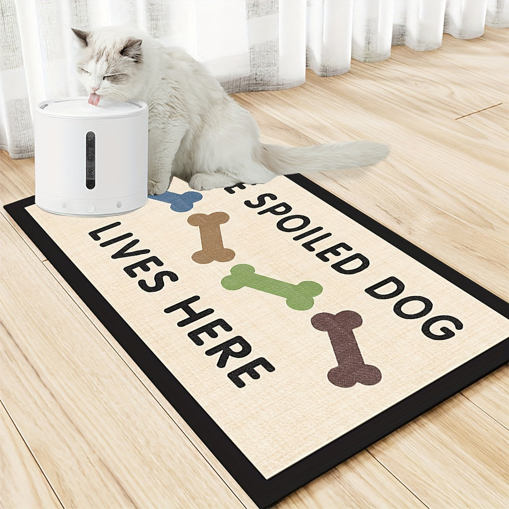 Absorbent Non-Slip Dog Feeding Mat for Food and Water