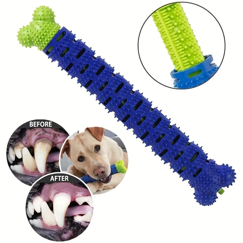 3-in-1 Dog Toothbrush Chew Toy for Dental Care