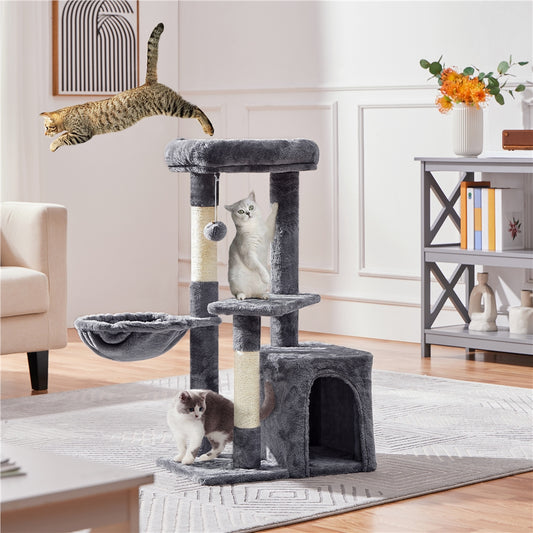 COSTOFFS Plush Cat Tree Activity Center for Playful Kittens