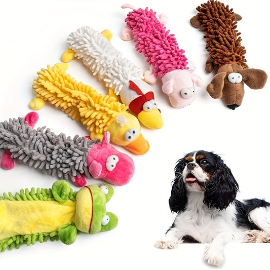 Interactive Plush Squeaky Dog Toys for Fun and Play