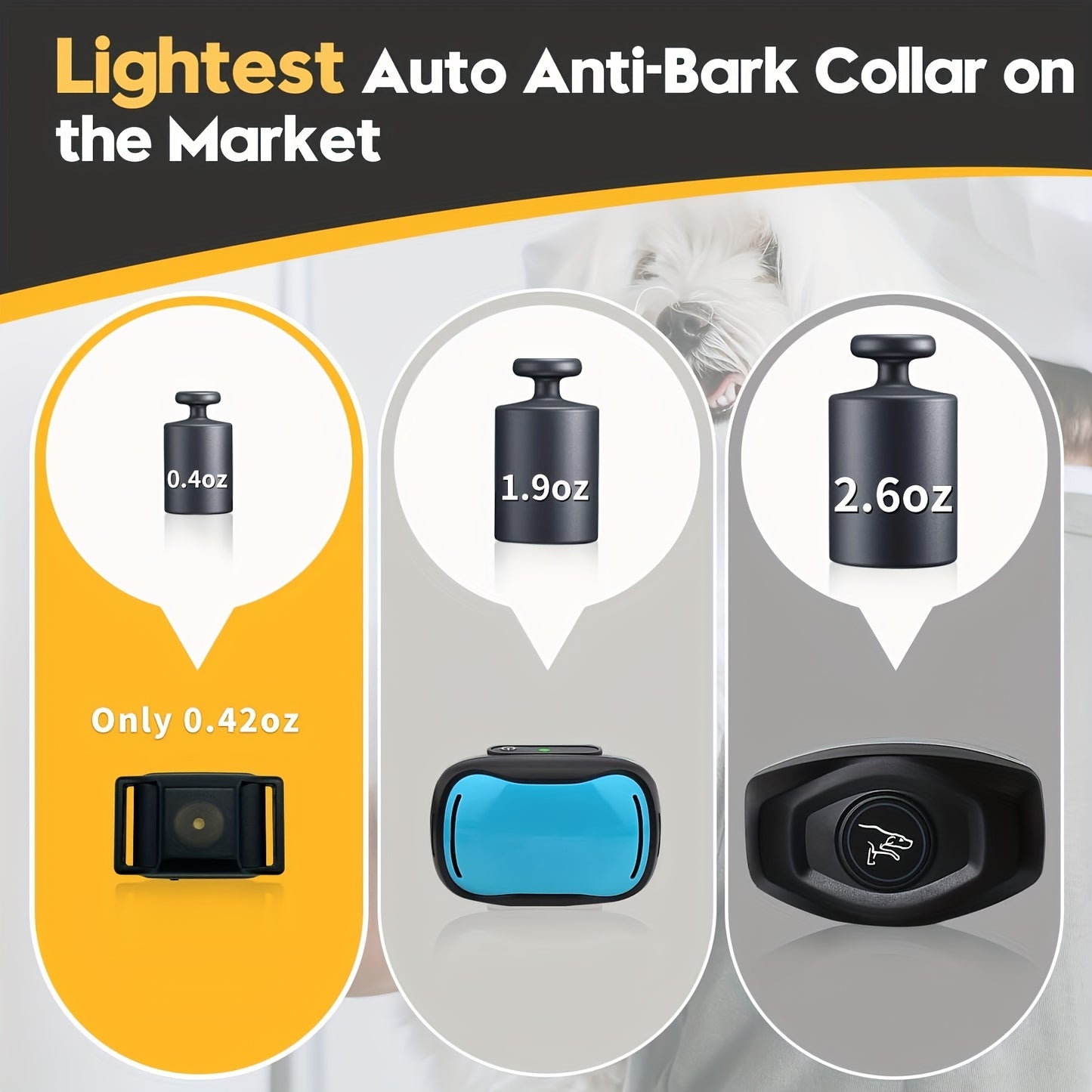 Smallest Anti-Barking Collar for Small Dogs with Vibration Modes