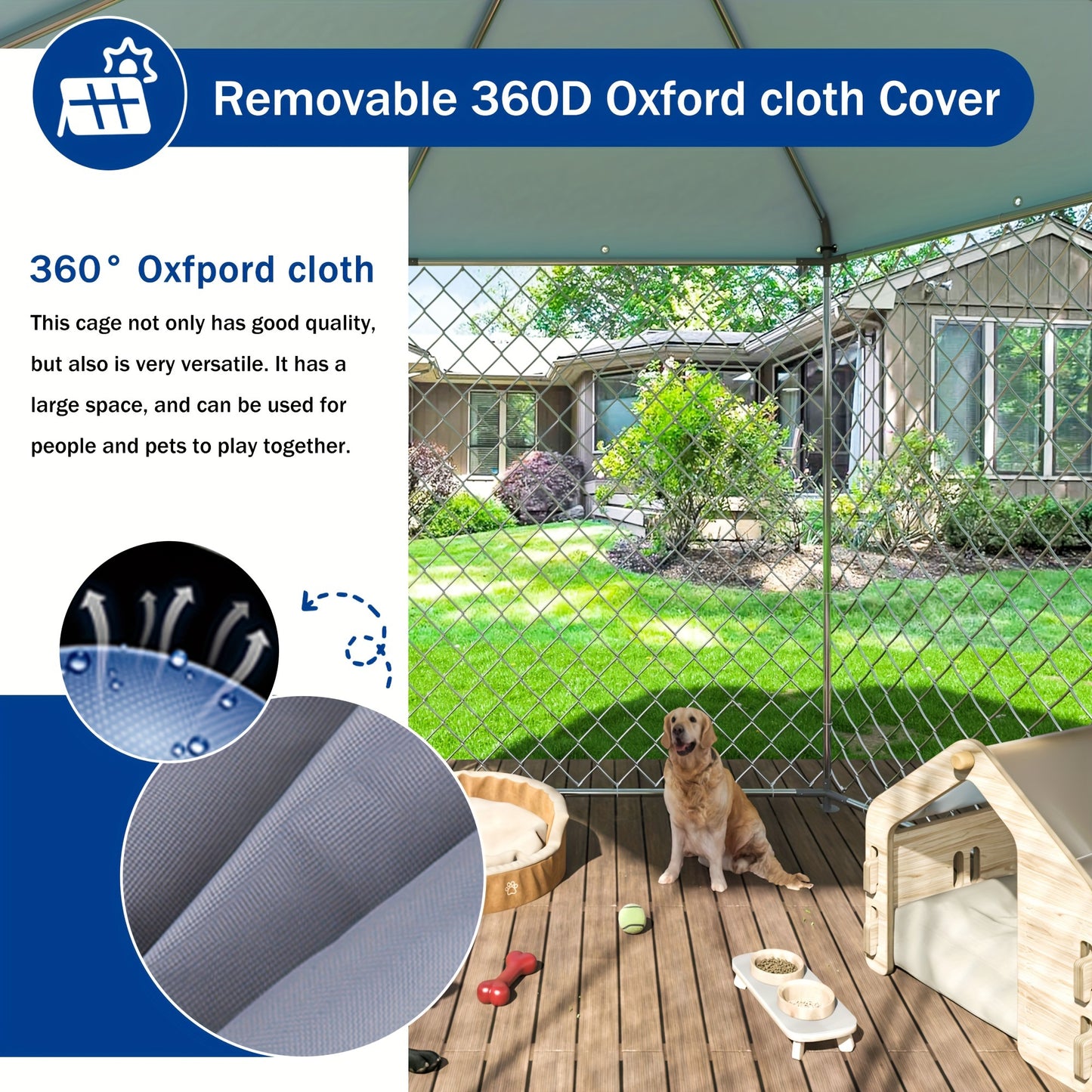 Polar Aurora Heavy Duty Outdoor Dog Kennel with Secure Lock