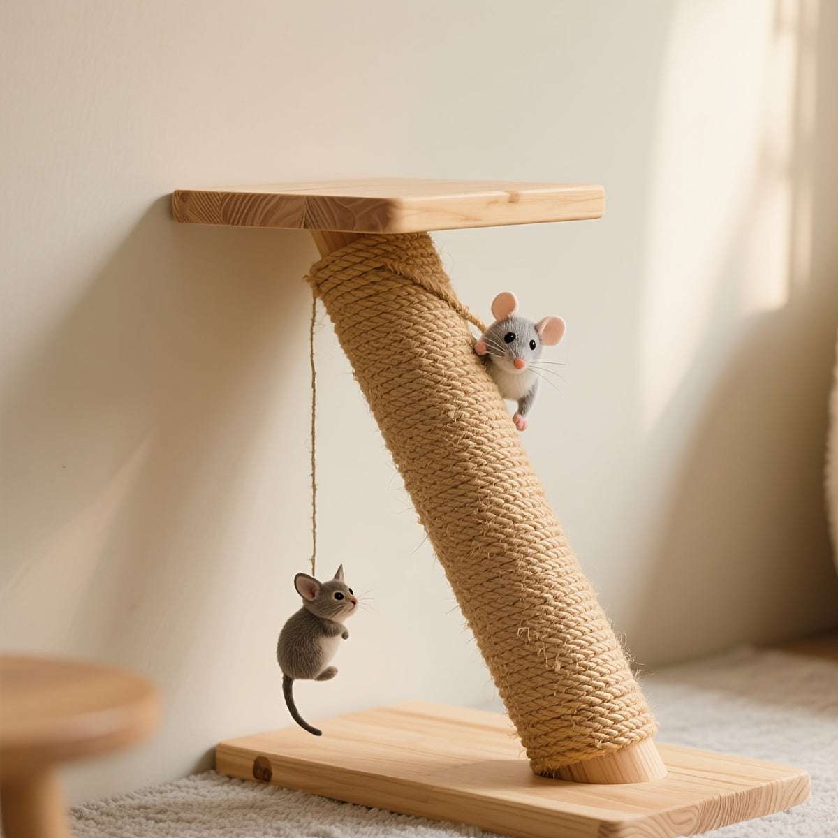 Cat Scratching Pole for Happy Cats | Durable Sisal Cat Scratch Post!!!