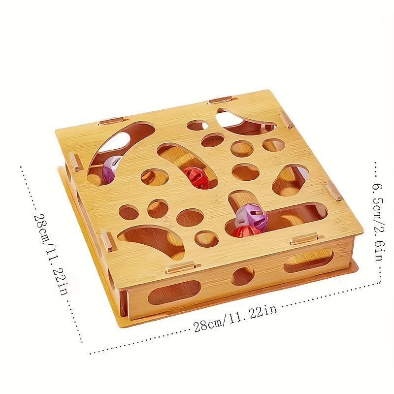 Interactive Cat Puzzle Maze Box for Fun and Sensory Training