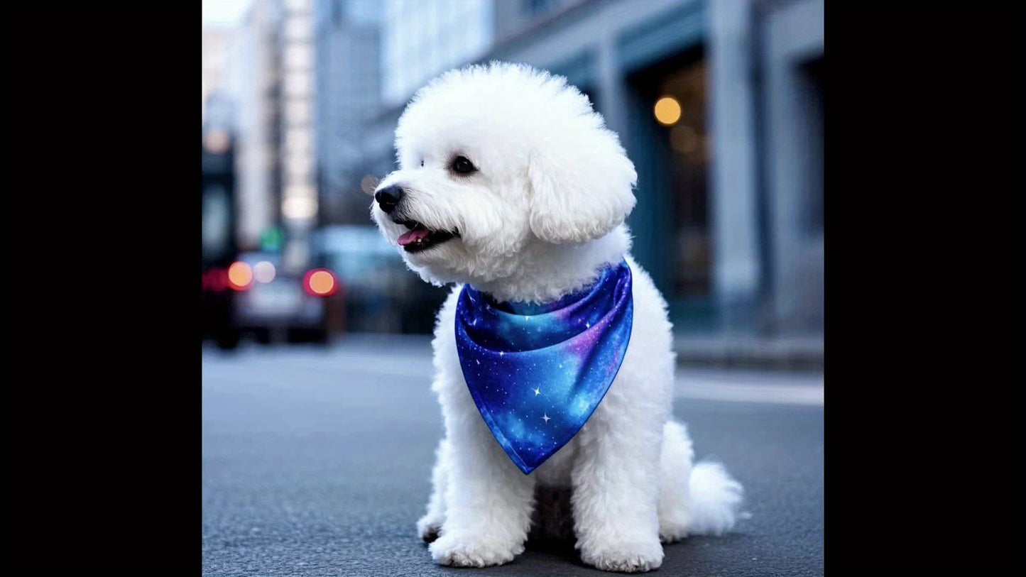 20 Piece Galaxy Dog Bandana Set for Fashionable Pets