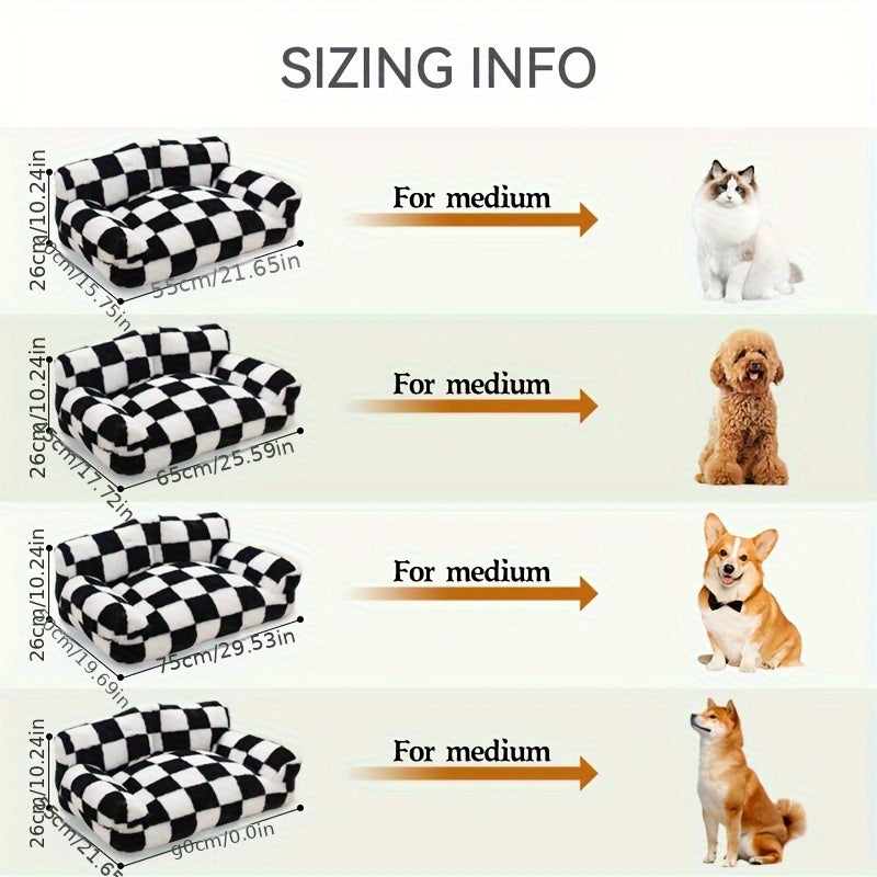All Season Pet Sofa Bed Plush Cushioning For Cats And Dogs