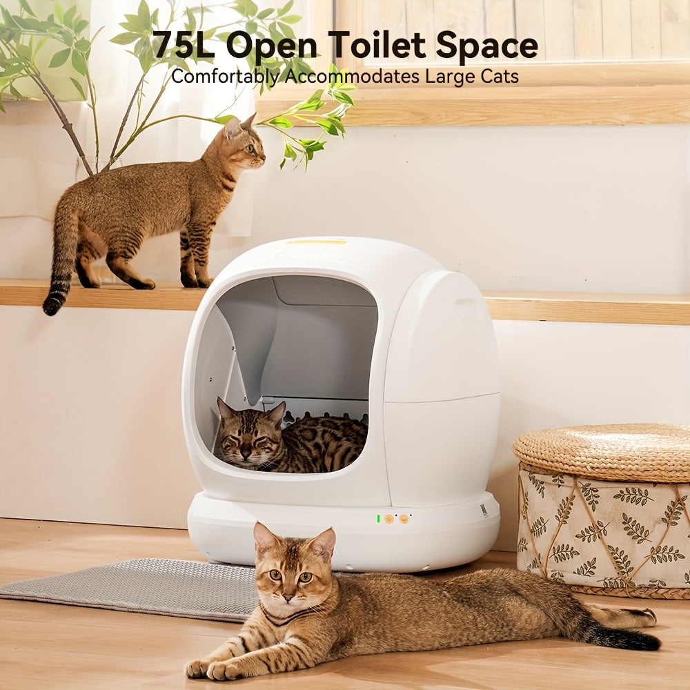 MeoWant Self Cleaning Smart Cat Litter Box With App Control