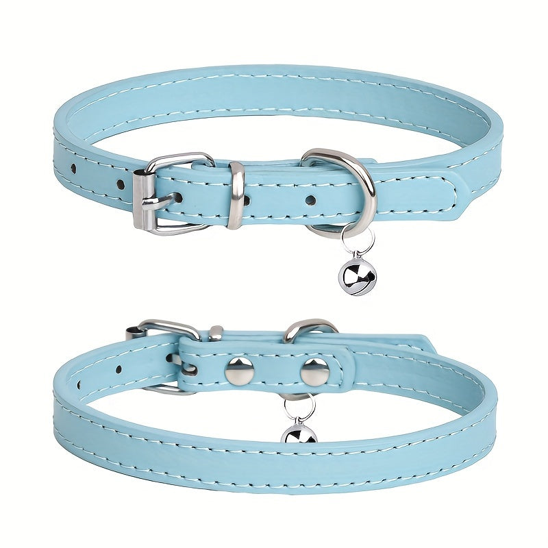 Adjustable Genuine Dog Collar with Durable Alloy Metal Buckle