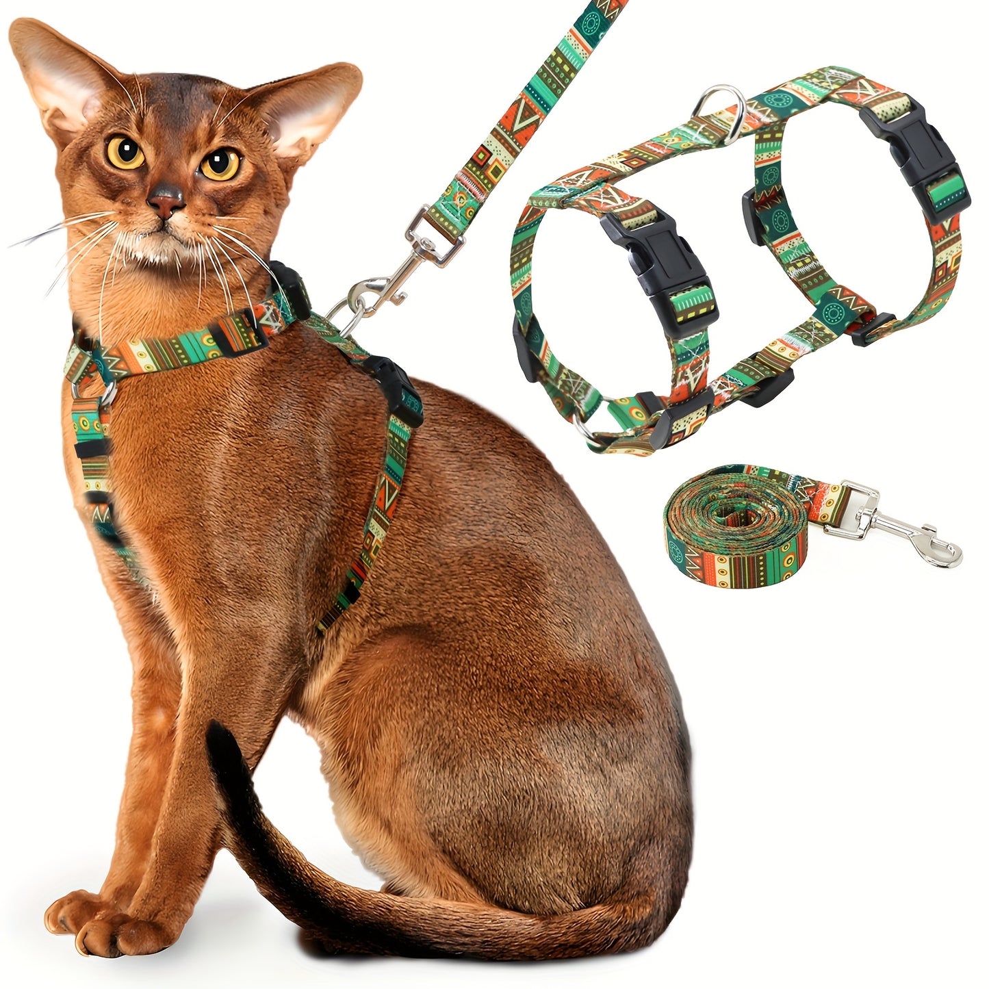 Escape-Proof Cat Harness and Leash Set for Safe Adventures