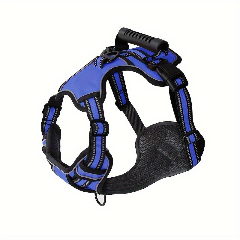 Adjustable Reflective No Choke No Pull Dog Harness With Leash