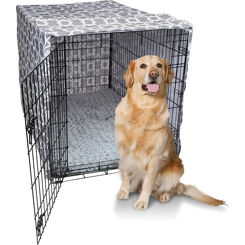 Heavy Duty Dog Crate Cover With Ventilated Mesh Pattern