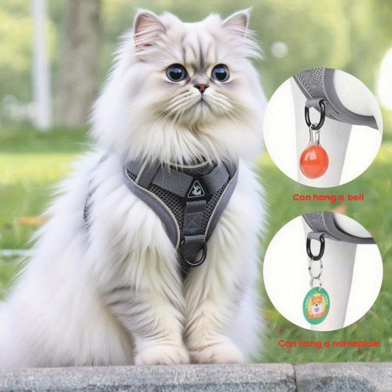 Escape-Proof Pet Vest Harness with Adjustable Leash for Pets