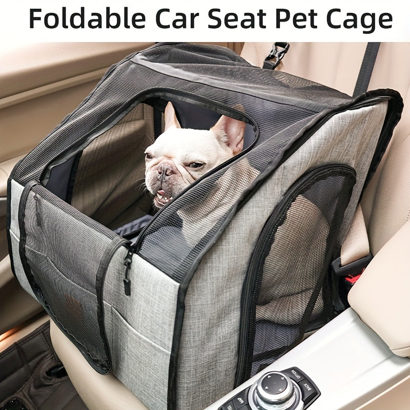 Foldable Dog Travel Cage Car Kennel For Small Medium Dogs