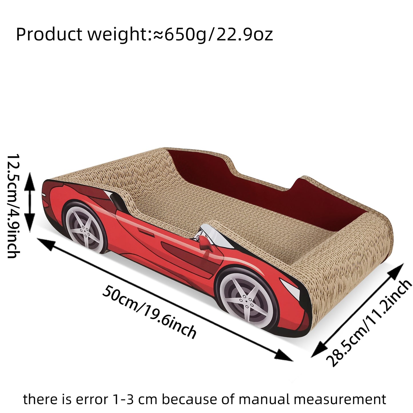 Durable Cardboard Sports Car Cat Scratcher Lounge For Homes
