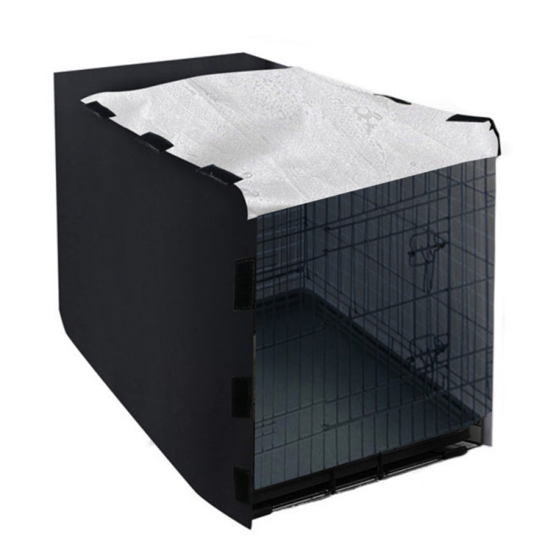 Four Door Privacy Dog Crate Cover Windproof For Wire Crates