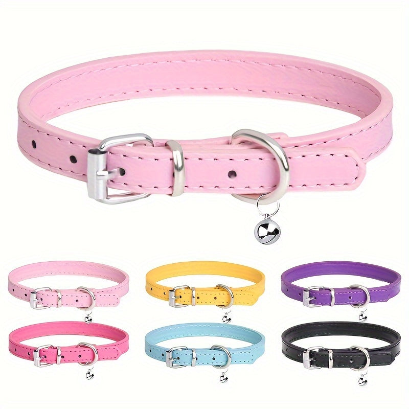 Adjustable Genuine Dog Collar with Durable Alloy Metal Buckle