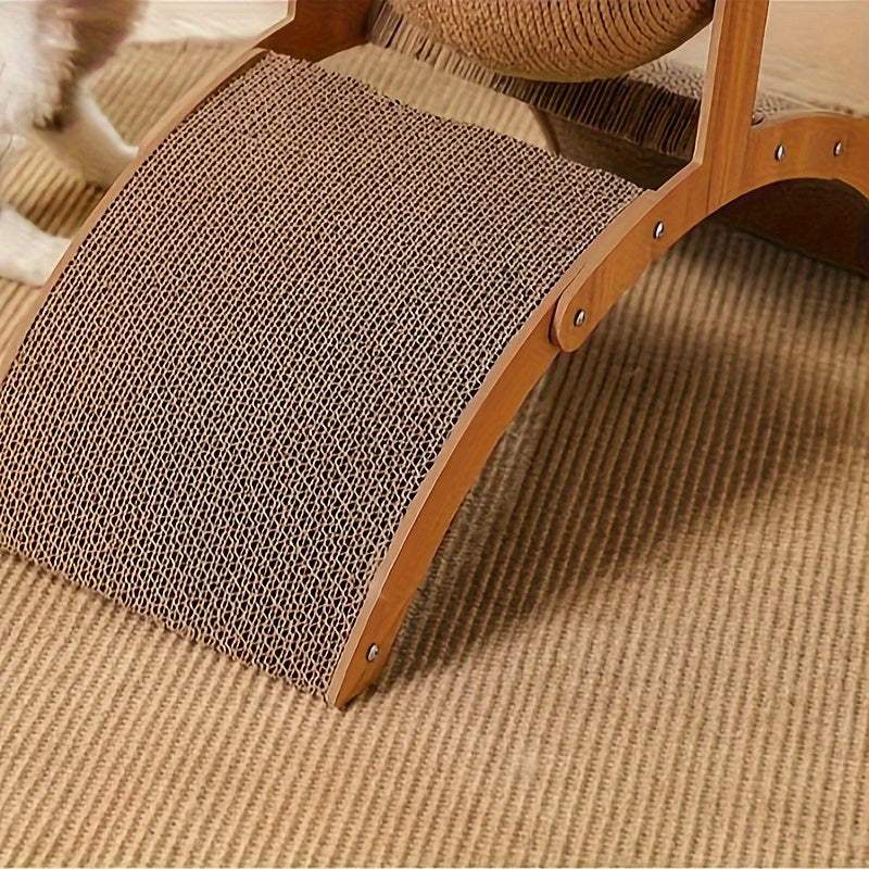 [Wear-resistant Cat Toy] Wear-resistant Cat Scratching Ball Toy | Vertical Cat Toy Cat Scratch Board Corrugated Paper Grinding Claw Board for Self relaxation