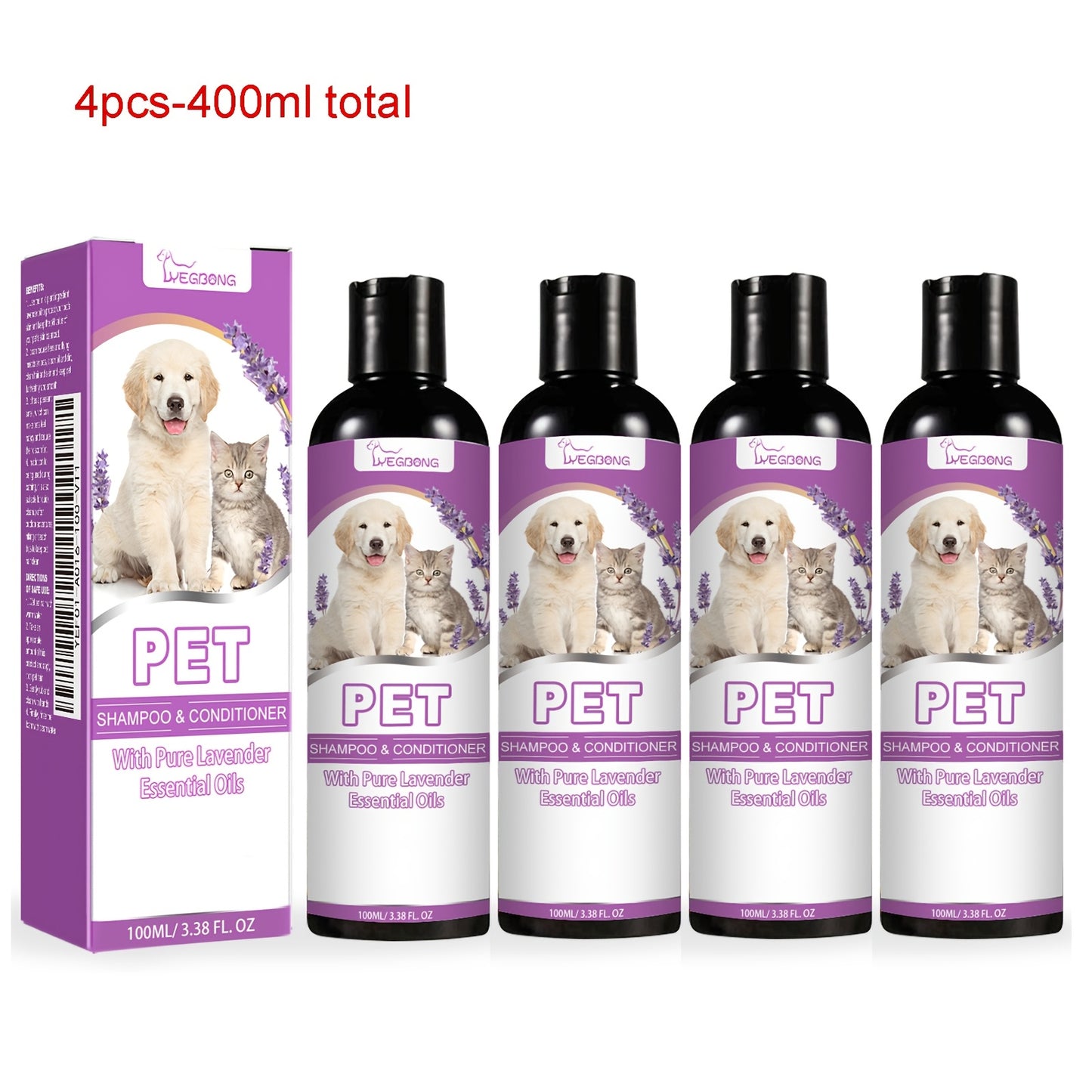 Non-Knotting Pet Shampoo for Smooth Hair and Itchy Skin
