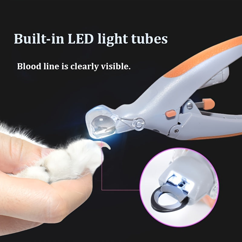 Premium Pet Hair Trimmer Kit with LED Nail Clipper