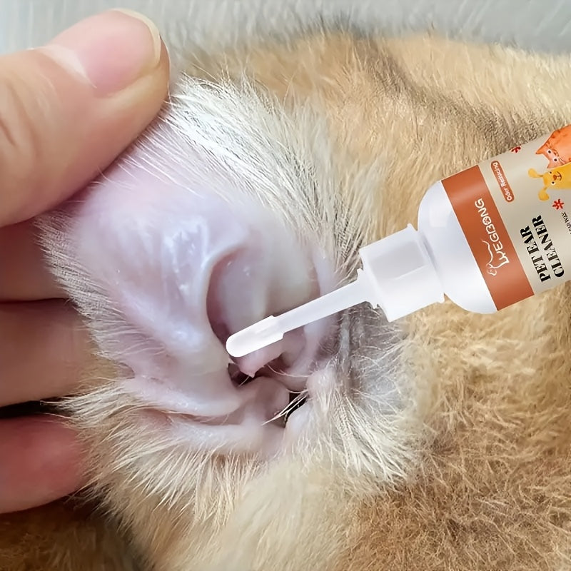 Pet Ear Cleaner Drops For Dogs And Cats Gentle Formula