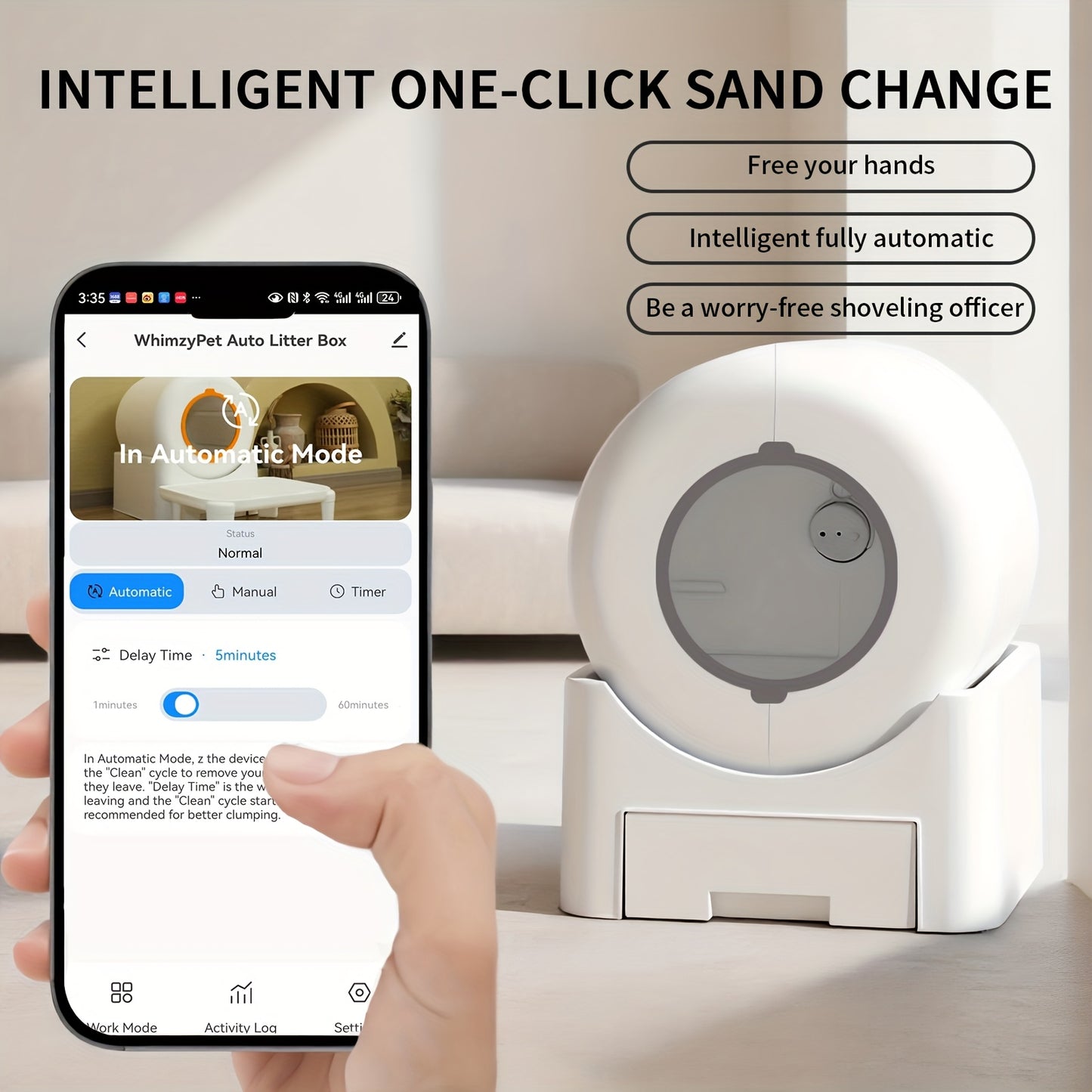 Vanch Smart Self Cleaning Litter Box Pro With WiFi