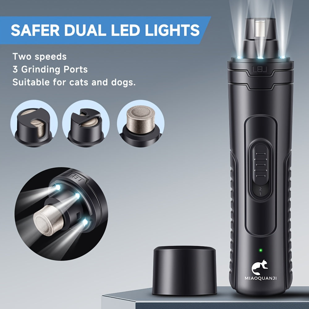 Electric Cat Nail Grinder Quiet Safe Grooming Tool for Pets
