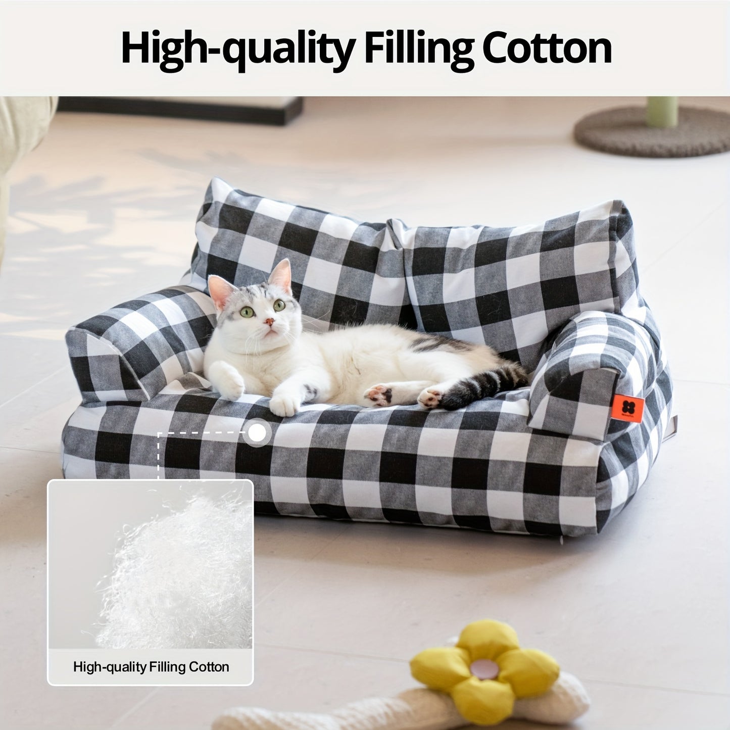 Pet Sofa Bed For Cats With Removable Washable Cover
