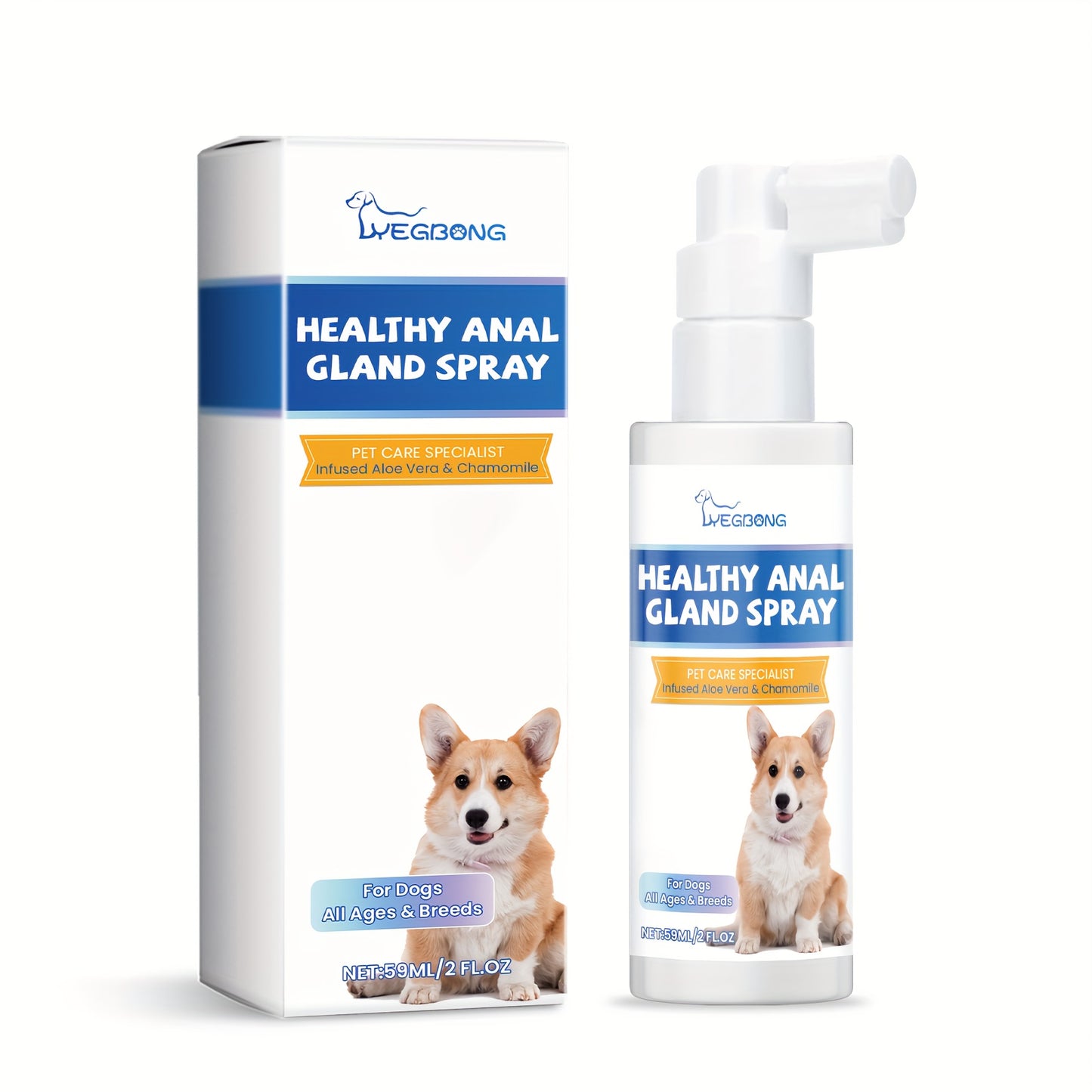 YEGBONG Dog Anal Gland Odor Removal Spray For All Dogs