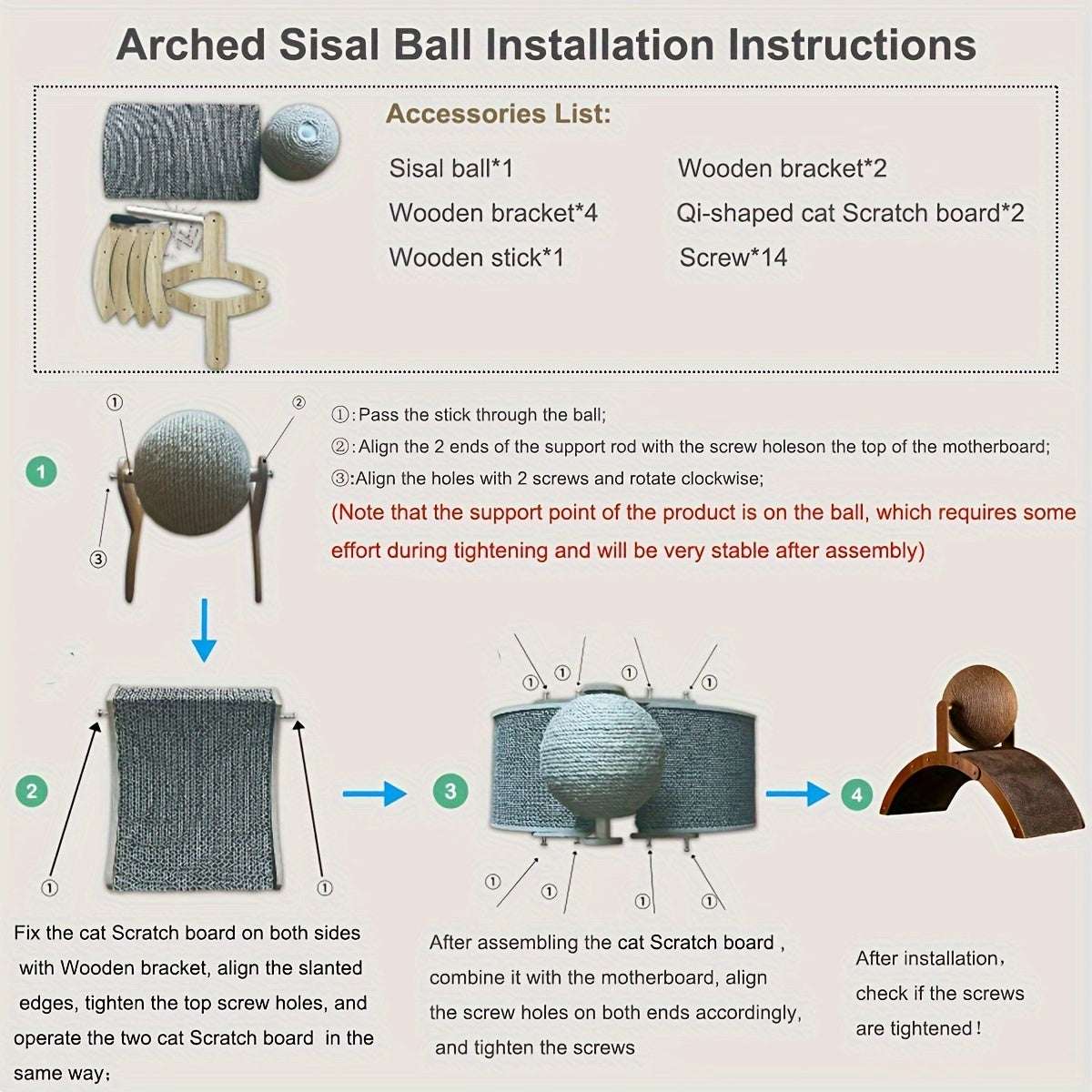 [Wear-resistant Cat Toy] Wear-resistant Cat Scratching Ball Toy | Vertical Cat Toy Cat Scratch Board Corrugated Paper Grinding Claw Board for Self relaxation