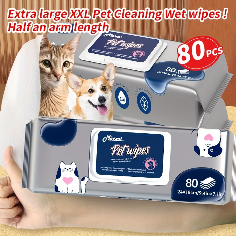 Extra Large Pet Wipes for Dogs and Cats Cleaning Solution