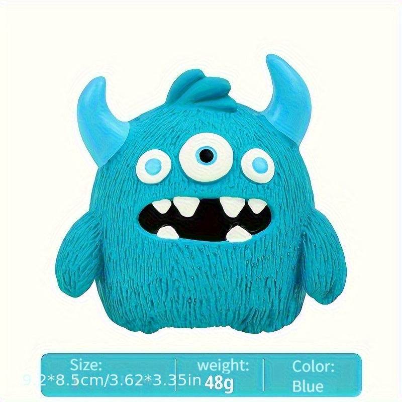Fun Squeaky Monster Dog Toy Latex Cartoon Design Small Breeds