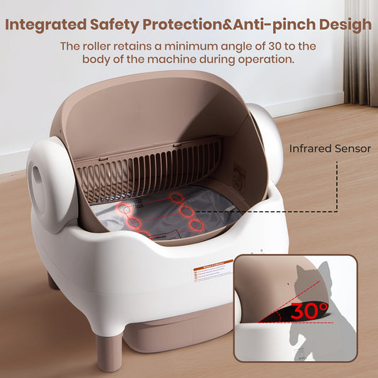 Smart Auto Self Cleaning Cat Litter Box With App Control