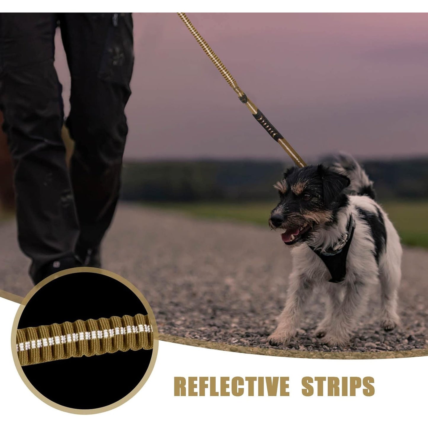 ZCAYNGER Heavy Duty Tactical Dog Leash with Shock Absorption