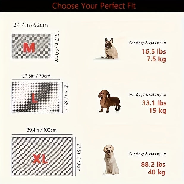 Pets Polyester Cooling Mats 3 Pack Breathable Dog Cat Beds