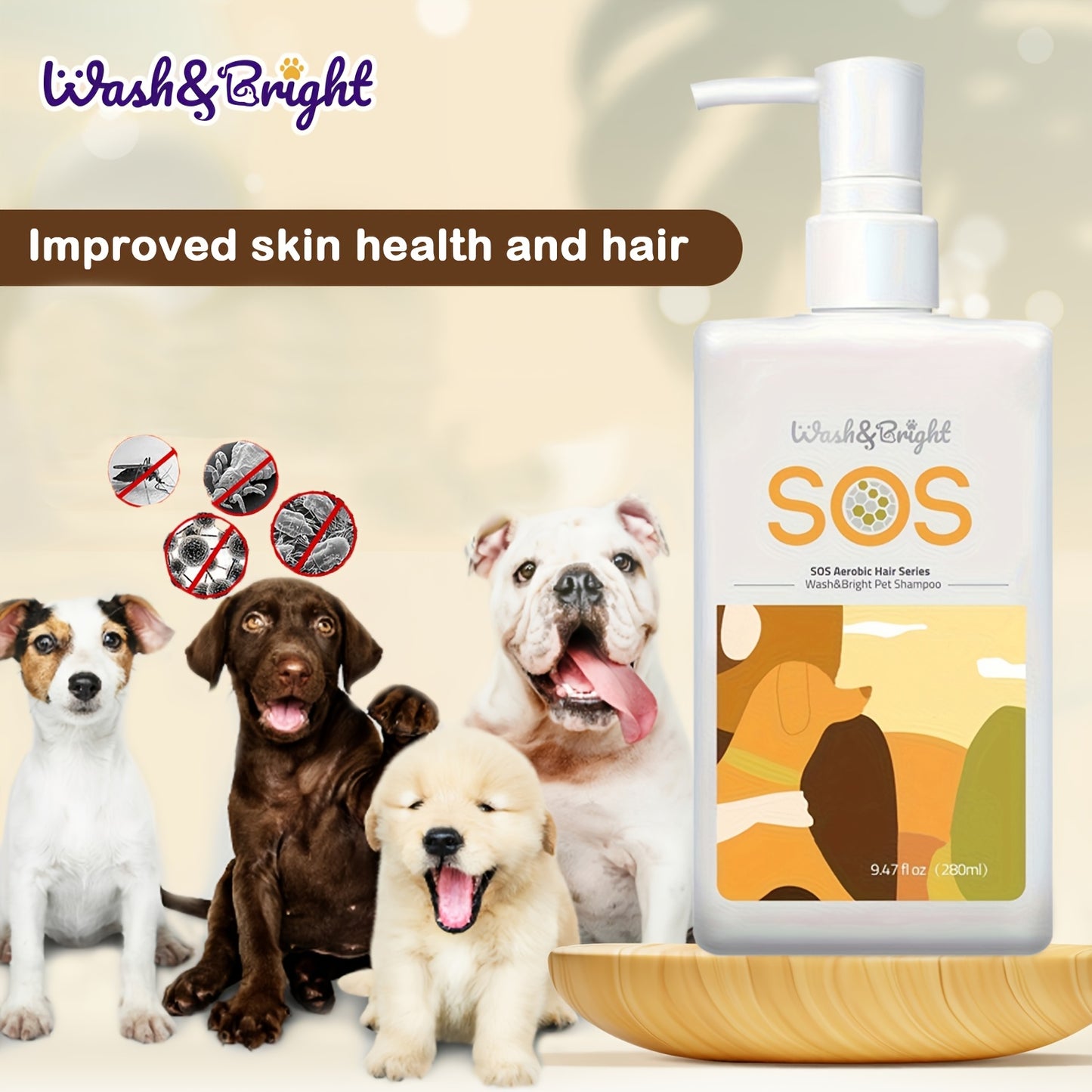 Hypoallergenic Dog Shampoo For Sensitive Skin With Tea Tree Oil