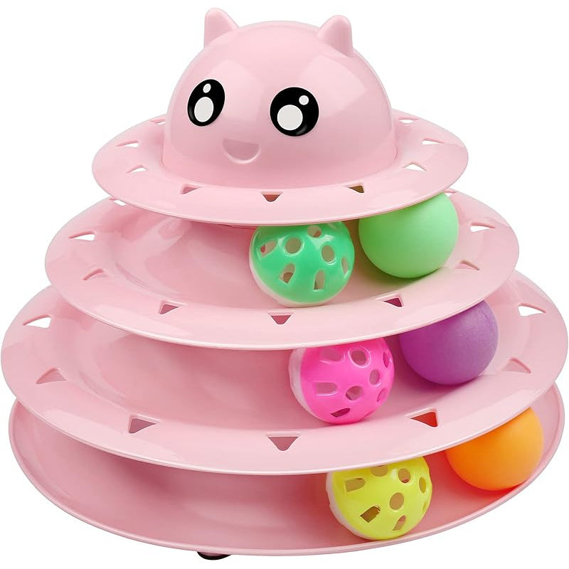 Upsky Cat Toys Roller Turntable Set for Indoor Cats
