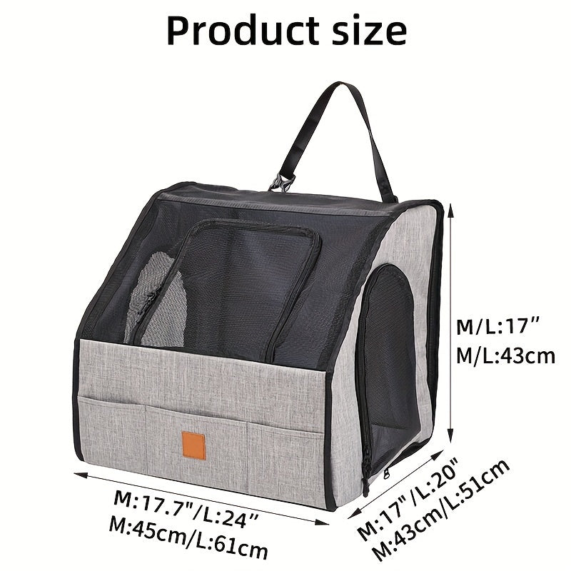 Foldable Dog Travel Cage Car Kennel For Small Medium Dogs