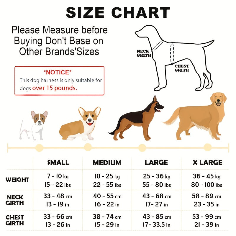 Reflective No-Pull Dog Harness with Handle for Easy Training