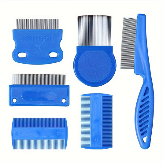 Pet Flea Comb Set for Effective Grooming and Shedding Control